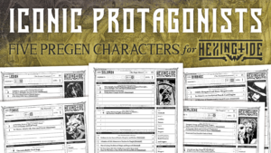 Hexingtide’s “Iconic Protagonists” – Its Five Pregen Characters are Now Available