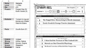 Hexingtide Playtest 4 Pregen Characters Update
